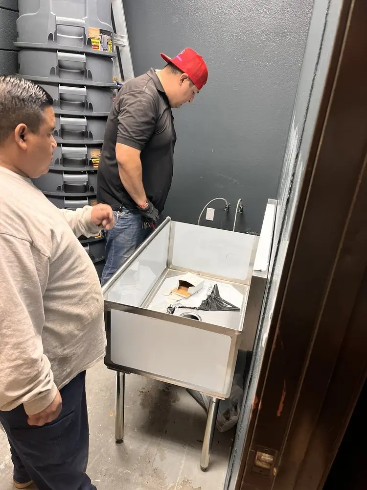 Commercial plumbing and sink installation in Chesterfield