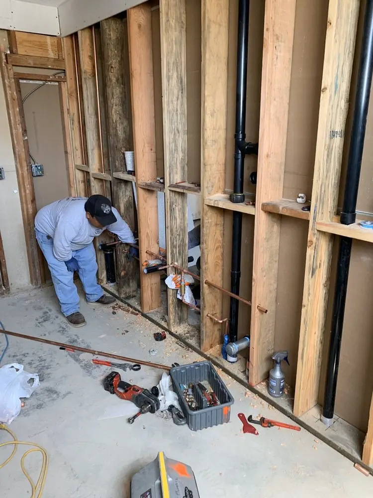 Commercial rough-in plumbing for Gas Line Repair in Chesterfield